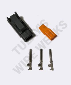 Deutsch DTM 2-pin Black Sealed Plug Connector Kit