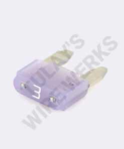 Littelfuse MINI Automotive Blade Fuse, 3A, Violet, 32VDC