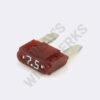 Littelfuse MINI Automotive Blade Fuse, 7.5A, Brown, 32VDC