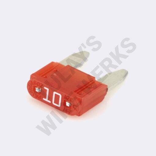 Littelfuse MINI Automotive Blade Fuse, 10A, Red, 32VDC