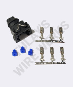 BMW 2-pin Black Sealed Plug, EV1 (OEM Code I) Connector Kit