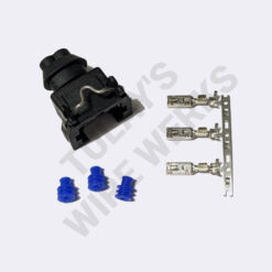 BMW 2-pin Black Sealed Plug, E46 Reverse Light Switch Connector Kit