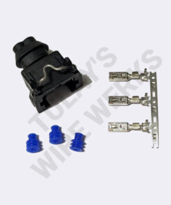 BMW 2-pin Black Sealed Plug, E46 Reverse Light Switch Connector Kit