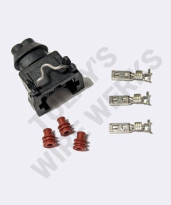 BMW 2-pin Black Sealed Plug, S54 Throttle Actuator (EDR) Motor Connector Kit