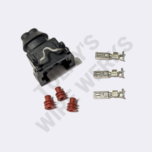 BMW 2-pin Black Sealed Plug, S54 Throttle Actuator (EDR) Motor Connector Kit