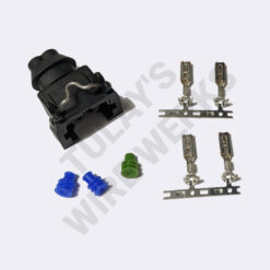BMW 2-pin Black Sealed Plug, E46 Oil Pressure Switch Connector Kit