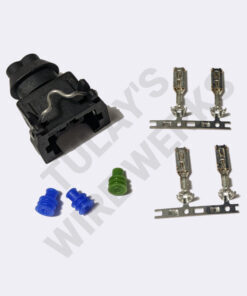 BMW 2-pin Black Sealed Plug, E46 Oil Pressure Switch Connector Kit