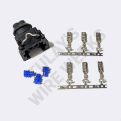 BMW 2-pin Black Sealed Plug, E46 Temperature Sensor - Coolant / Oil (OEM Code III) Connector Kit