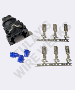 BMW 2-pin Black Sealed Plug, E46 Temperature Sensor - Coolant / Oil (OEM Code III) Connector Kit