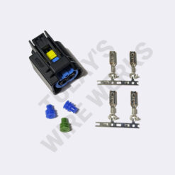 BMW 2-pin Black/Blue Sealed Plug, BSD Alternator (OEM) Connector Kit
