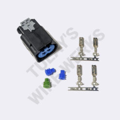 BMW 2-pin Black/Blue Sealed Plug, BSD Alternator Connector Kit