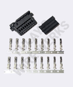 BMW 8-pin Black Unsealed Plug, E46 Coupe LED Tail Light Connector Kit