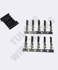 BMW 4-pin Black Unsealed Plug, Flat Connector Kit