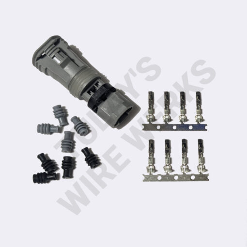 BMW 3-pin Gray Sealed Plug, Wheel Speed Sensor Connector Kit