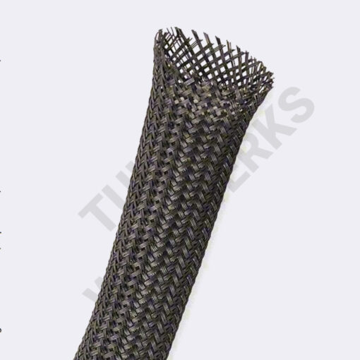 Flexo Clean Cut Braided Sleeving - Black