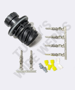 BMW 4-pin Black Sealed Receptacle, E36 Windshield Wiper Motor Early Connector Kit