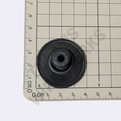 Wire Grommet, Tape On, 26mm Mounting Hole, Black, Rubber