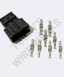 BMW 8-pin Black Unsealed Receptacle, E46 Engine Plug I, X6011 Chassis Harness Connector Kit