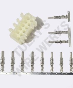 BMW 12-pin White Unsealed Receptacle, E39 M54 Engine Plug I, X6011 Chassis Harness Connector Kit