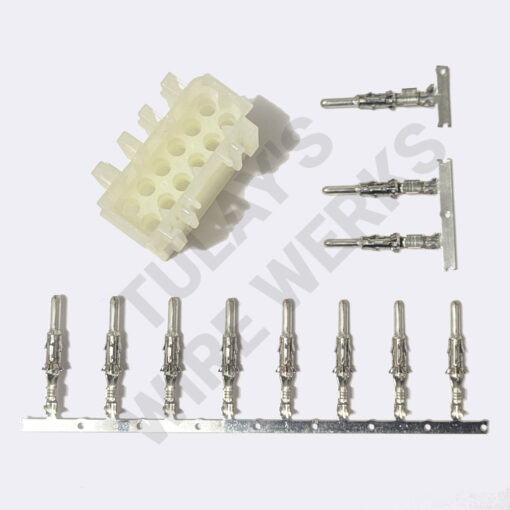 BMW 12-pin White Unsealed Receptacle, E39 M54 Engine Plug I, X6011 Chassis Harness Connector Kit