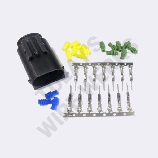 BMW 6-pin Black Sealed Receptacle, E46 MK60 Yaw Sensor Connector Kit