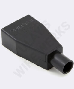 Battery Boot, Straight-in, 2 - 1 awg, Black