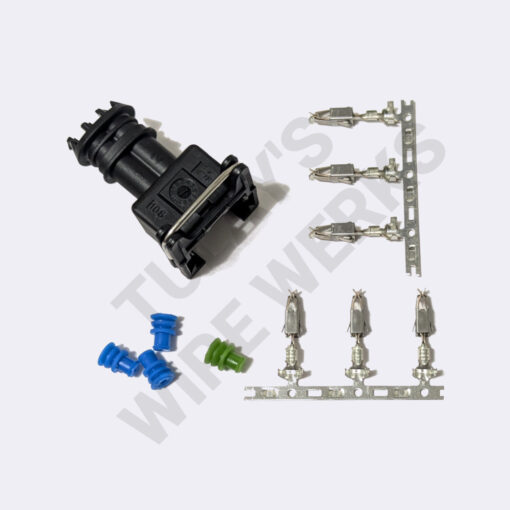 BMW 2-pin Black Sealed Plug, EV1 Connector Kit