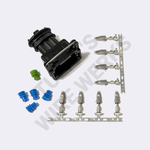 BMW 3-pin Black Sealed Plug, M54 (MS43) MAF Connector Kit