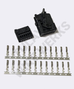 BMW 12-pin Black Unsealed Plug, E9x Steering Column Switch Cluster (SZL) Connector Kit