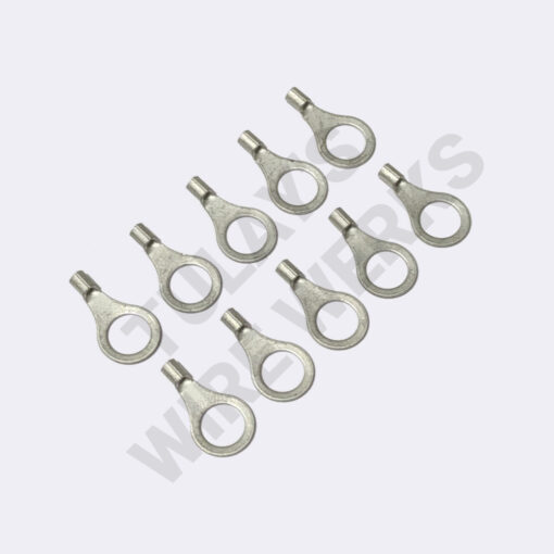 SOLISTRAND Uninsulated Ring Terminal, 0.26 - 1.65 mm², M8 Stud - Pack of 10x