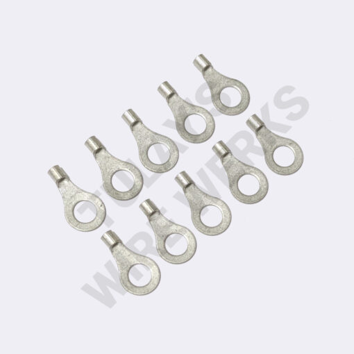 SOLISTRAND Uninsulated Ring Terminal, 1.04 - 2.62 mm², M6 Stud - Pack of 10x