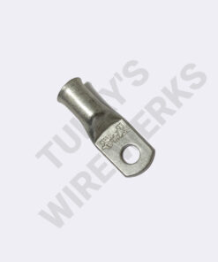 Uninsulated Ring Terminal, 2 AWG, 1/4" (M6) Stud
