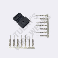 BMW 6-pin Black Unsealed Receptacle, E46 Steering Angle Sensor Connector Kit