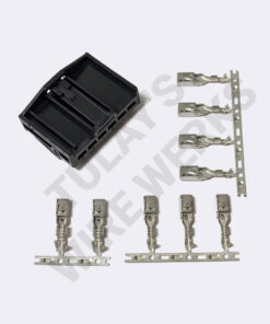 BMW 6-pin Black Unsealed Plug, E46 Pre-Facelift Coupe/Sedan Tail Light - Alternative Connector Kit