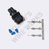 BMW 2-pin Black Sealed Receptacle, EV1 Connector Kit