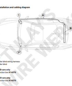 BMW E90 / E92 Rear Sunshade Roller Blind Wire Harness
