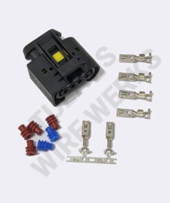 BMW 4-pin Black Sealed Plug, E9x Windshield Wiper Motor Connector Kit