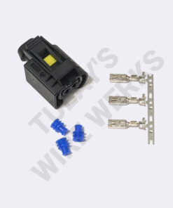 Mercedes-Benz 2-pin Black Sealed Plug, Diesel Fuel Injector Connector Kit