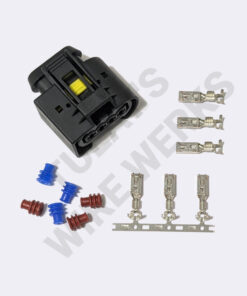 BMW 4-pin Black Sealed Plug, N52 Electric Water Pump Connector Kit