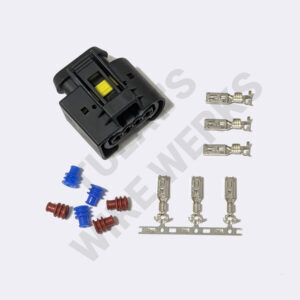 BMW 4-pin Black Sealed Plug, N52 Electric Water Pump Connector Kit