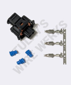 BMW 2-pin Black Sealed Plug, S65 Fuel Tank Vent Valve Connector Kit