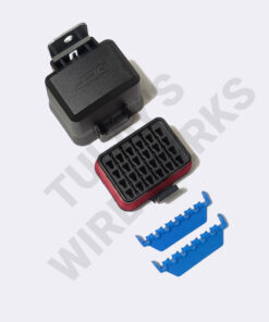 GEP Power Products Compact 24-Way Sealed Fuse and Relay Holder - Standard Cover with Stainless Steel Bracket