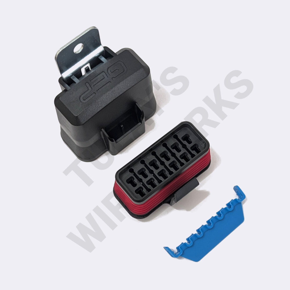 GEP Power Products Compact 12-Way Sealed Fuse and Relay Holder - Standard Cover with Stainless Steel Bracket