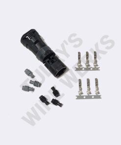 BMW 2-pin, Black Sealed Plug, Brake Wear Sensor Connector Kit