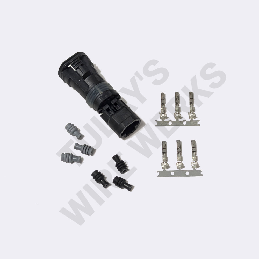 BMW 2-pin, Black Sealed Plug, Brake Wear Sensor Connector Kit